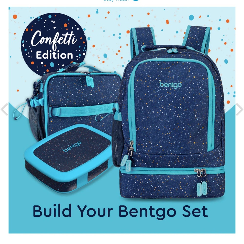 BENTGO BACKPACK CONFETTI DEEP SEA OCEAN SPACE BLUE